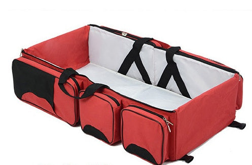 New multi function Mommy bag type baby portable bed folding sleeping basket outdoors baby sleeping baby